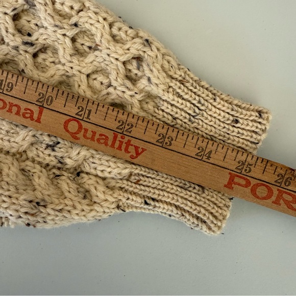 NWT 100% Irish Wool Fisherman's Cable Knit Sweater By John Molloy - Picture 7 of 10